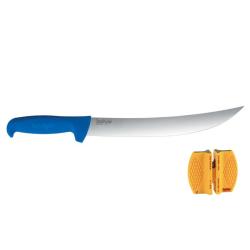 Kershaw Pro-Grade 10 Inch Curved Breaking Knife with Smith's 2-Step Knife Sharpener