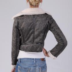 Ci Sono by Journee Junior's Wool Lined Faux Leather Jacket