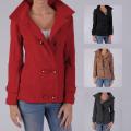 Ci Sono by Journee Junior's Wool-blend Hooded Double-breasted Coat