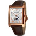 Frederique Constant Men's 'Carree Moonphase Date' Goldplated Watch