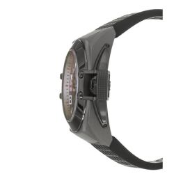 Technomarine Men's 'Blackwatch' Stainless Steel and Titanium and Black Rubber Quartz Watch