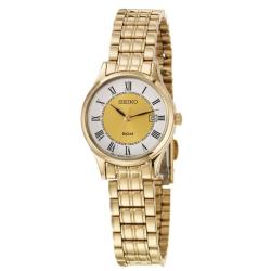 Seiko Women's 'Bracelet' Yellow Goldplated Stainless Steel Quartz Watch