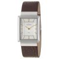 Skagen Men's 'Modern' Stainless Steel and Brown Leather Quartz Watch