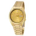 Seiko Men's 'Seiko 5' Yellow Goldplated Stainless Steel Automatic Watch
