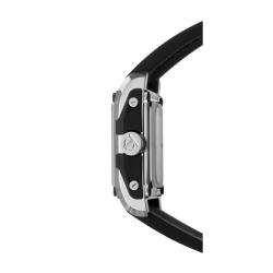 Baume & Mercier Men's 'Hampton' Stainless Steel, Titanium and Black Rubber Automatic Watch