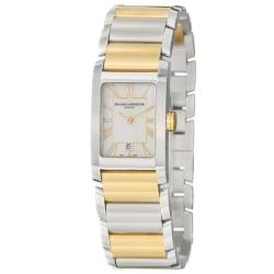 Baume & Mercier Women's 'Hampton' 18K Yellow Gold and Stainless Steel Quartz Date Watch