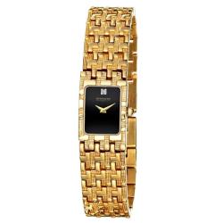 Wittnauer Women's 'Diamond Romance' Yellow Goldplated Stainless Steel Diamonds Quartz Watch