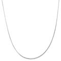 14k White Gold 16-inch Square Foxtail Chain