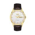 Tissot Men's 'Heritage Visodate' Brown Leather Automatic Watch