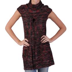 Journee Collection Junior's Cap-sleeve Sweater Tunic