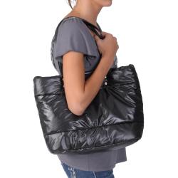 Adi Designs Women's Reversible Plush Metallic Tote Bag