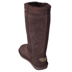 Bearpaw Women's 'Brandy II' Suede Sheepskin-lined Embossed Boots