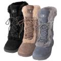Bearpaw Women's 'Alyssia' Suede Sheepskin-trim Lace-up Boots