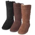 Bearpaw Women's 'Hayden' Suede Sheepskin-lined Epaulet Detail Boots