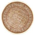 Asian Hand-knotted Royal Kerman Ivory Wool Rug (8' Round)