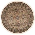 Asian Hand-knotted Royal Kerman Multicolor Wool Rug (8' Round)