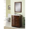 Cooper Walnut Sink and Mirror Vanity Set