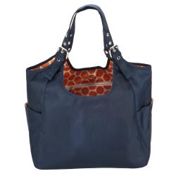 JP Lizzy Navy Mandarin Diaper Satchel