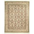 Asian Hand-knotted Royal Kerman Ivory Wool Rug (6' x 9')