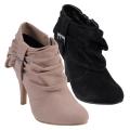 Hailey Jeans Co. Women's 'Leland-5' Buckle Accent High Heel Booties