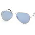 Ray Ban Women's RB3044 Silver Aviator Sunglasses
