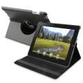 Black Swivel Leather Case for Apple iPad 2