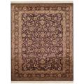 Asian Hand-knotted Royal Kerman Purple Wool Rug (6' x 9')