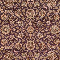 Asian Hand-knotted Royal Kerman Purple Wool Rug (9' x 12')