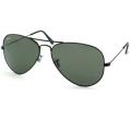 Ray Ban Women's RB3044 Black Aviator Sunglasses