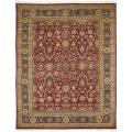 Asian Hand-knotted Royal Kerman Red and Blue Wool Rug (4' x 6')