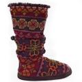 Muk Luks Fairisle Tapestry Toggle Slippers