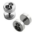 Surgical Steel Etched Dice Illusion Plugs