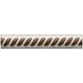SomerTile 1x6-inch Tuscan Azure Ceramic Rope Trim Tiles (Pack of 10)