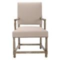 Bexley Beige Linen Nailhead Arm Chair