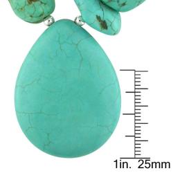 Sterling Silver Turquoise Nugget Necklace