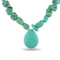 Sterling Silver Turquoise Nugget Necklace