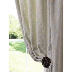 Westminster Light Blue 106-inch Damask Curtain Panel