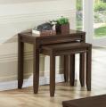 New Jersey 2-piece Brown Wood Modern Nesting Table Set