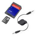 SanDisk 8GB Class 4 MicroSD Memory Card with SD Adapter and AUX Cable