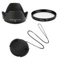 52-mm Lens Hood/ Lens Cap/ UV Filter for Panasonic LX5 US