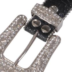 Journee Collection Women's Studded Fleur-de-lis Accent Belt