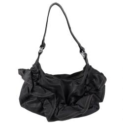 Journee Collection Women's Ruffled Accent Slouchy Handbag