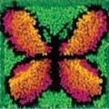 Wonderart Latch Hook Butterfly Rug Kit