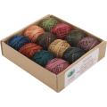 Hand Overdyed Perle Size 8 Cotton Balls (Pack of 12)