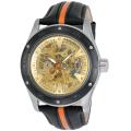 Akribos XXIV Men's Skeleton Automatic Strap Watch