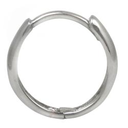 10kt White Gold Rounded Mini-Hoop Earrings