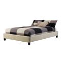 Sarajevo Taupe Velvet Queen Platform Bed