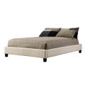 Sarajevo Beige Fabric Queen Platform Bed