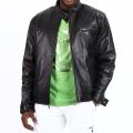 United Face Men's Moto Leather Biker Jacket