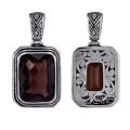 Sterling Silver Smoky Topaz Pendant (Indonesia)